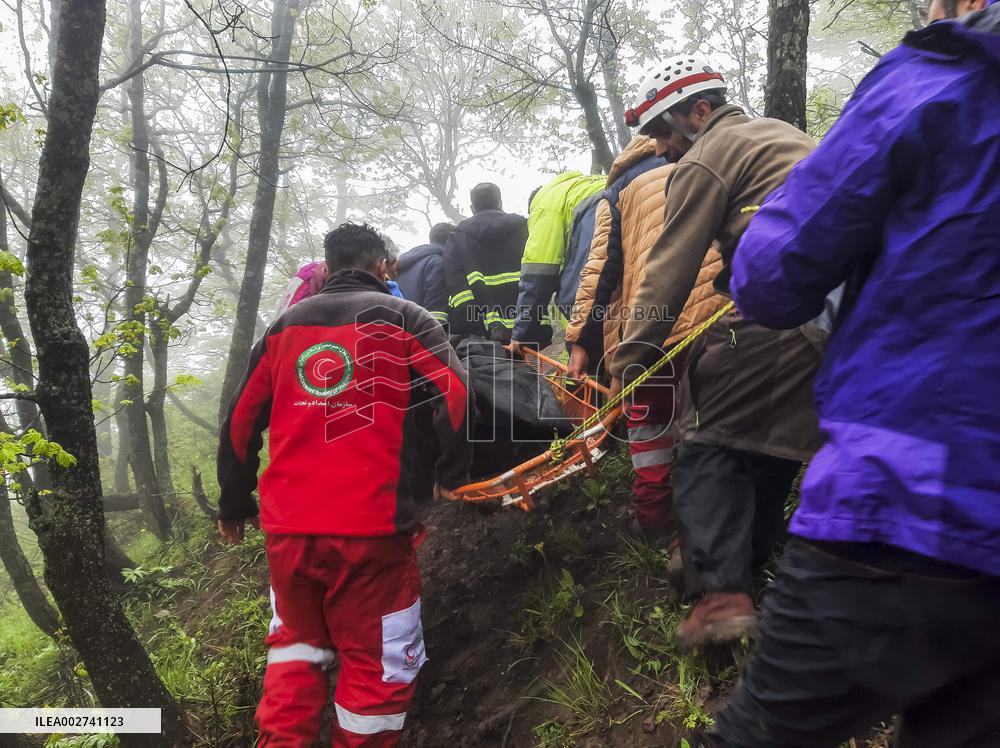 Recovering Bodies After Raisi’s Helicopter Crash - Iran