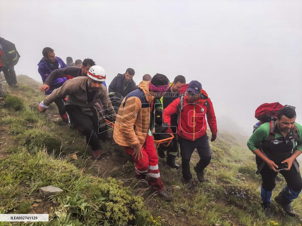 Recovering Bodies After Raisi’s Helicopter Crash - Iran