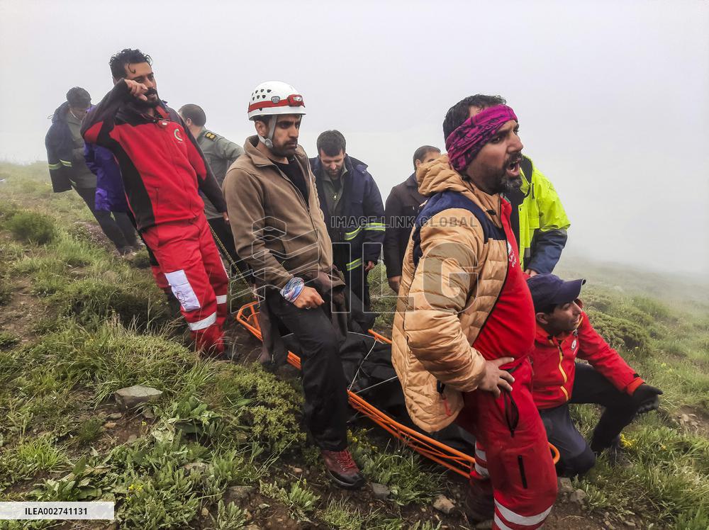 Recovering Bodies After Raisi’s Helicopter Crash - Iran