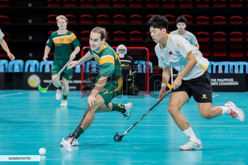 (SP)PHILIPPINES-PASIG-FLOORBALL-WORLD CHAMPIONSHIP QUALIFIERS-CHINA VS AUSTRALIA