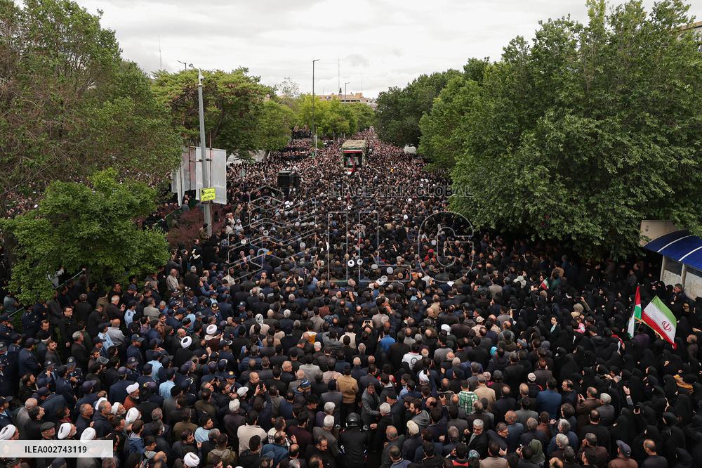 Funeral Procession In Memory Of Ebrahim Raisi - Tabriz