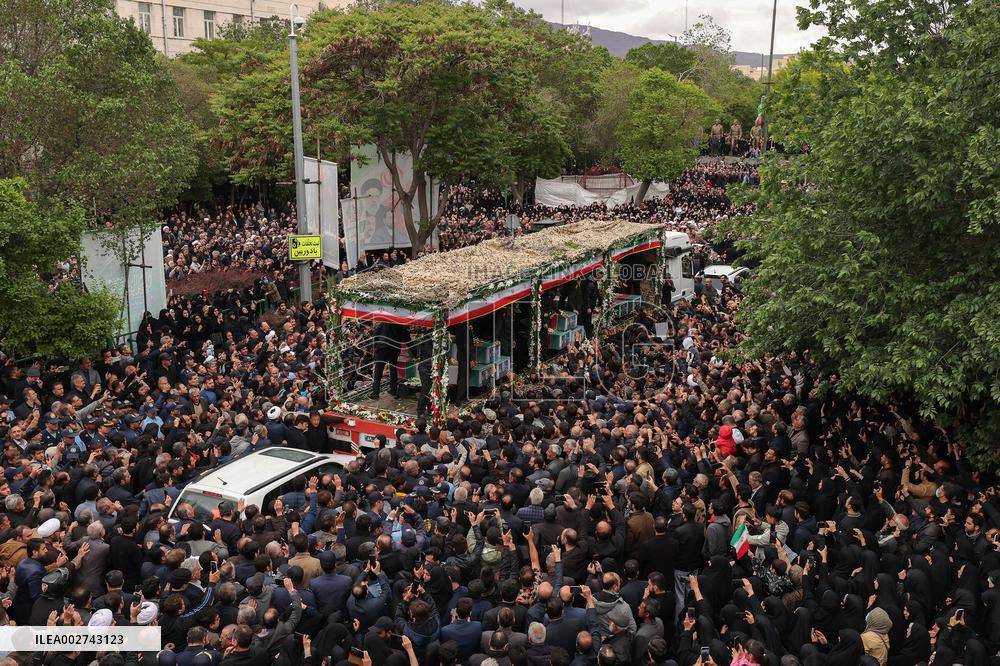 Funeral Procession In Memory Of Ebrahim Raisi - Tabriz