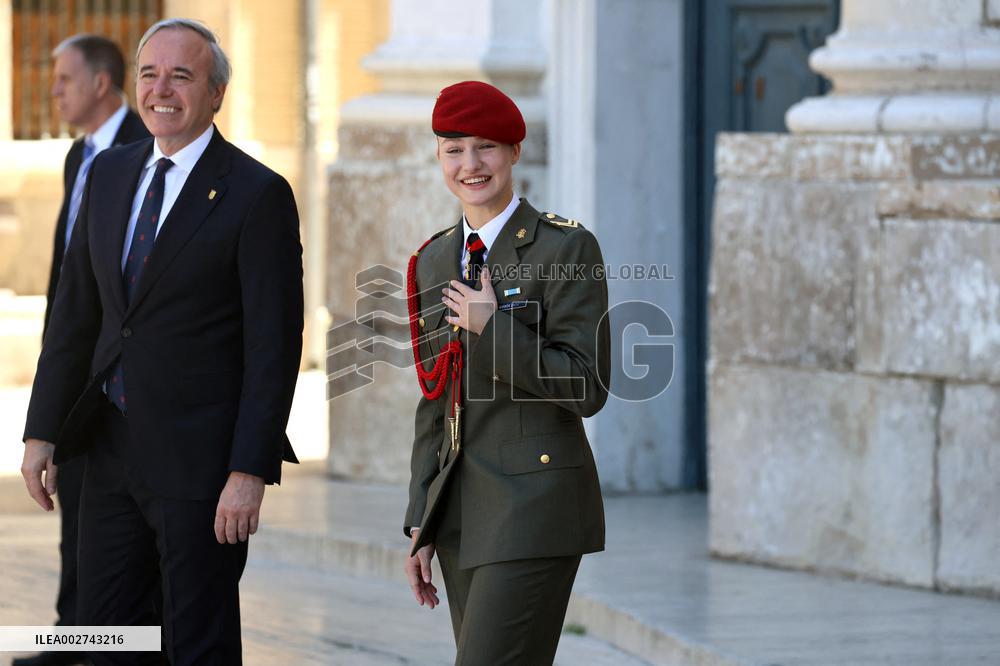 Princess Leonor Honored - Zaragoza