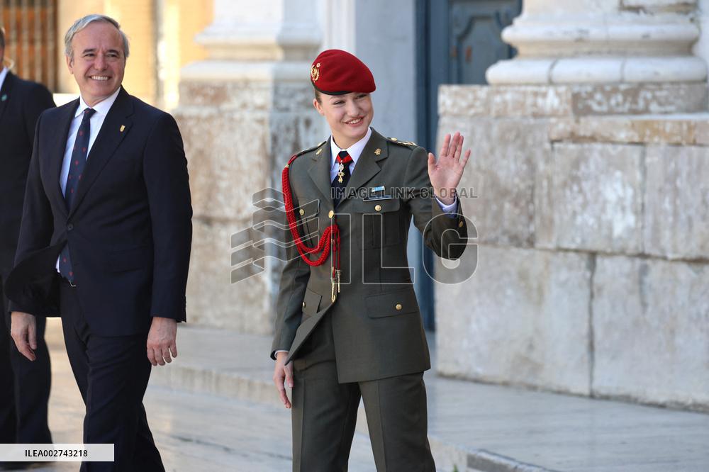 Princess Leonor Honored - Zaragoza