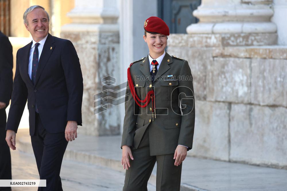 Princess Leonor Honored - Zaragoza