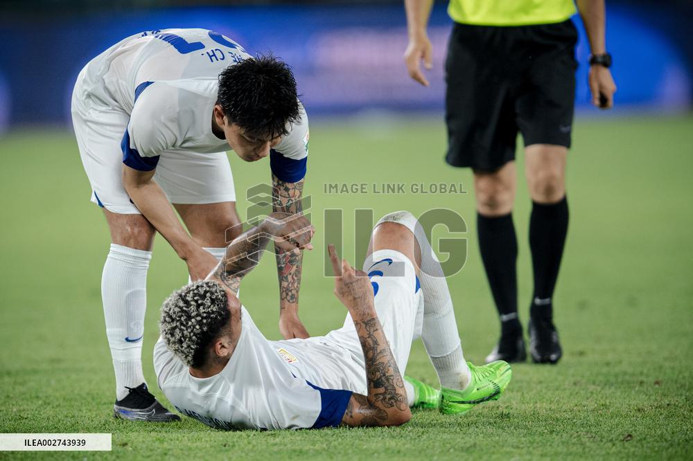 (SP)CHINA-ZHENGZHOU-FOOTBALL-CSL-ZHEJIANG VS WUHAN (CN)