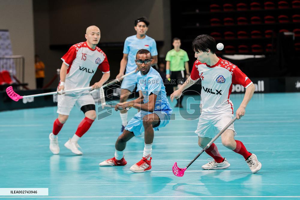 (SP)PHILIPPINES-PASIG-FLOORBALL-WORLD CHAMPIONSHIP QUALIFIERS-SINGAPORE VS JAPAN