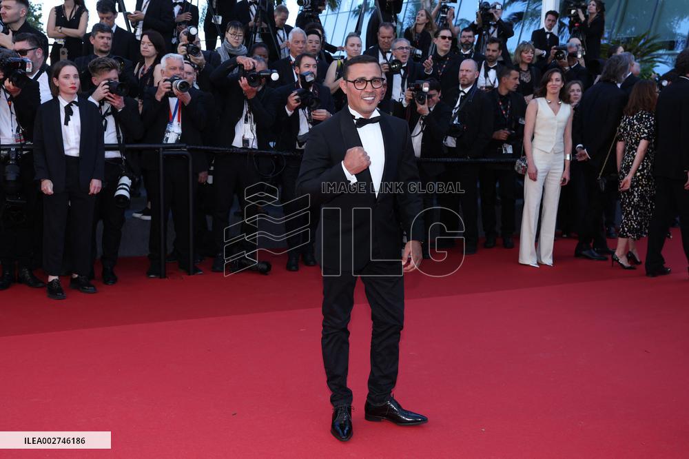 Cannes Olympic Flame On The Red Capet DB