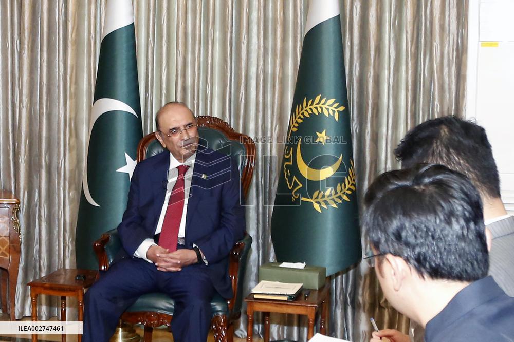 PAKISTAN-ISLAMABAD-PRESIDENT-INTERVIEW