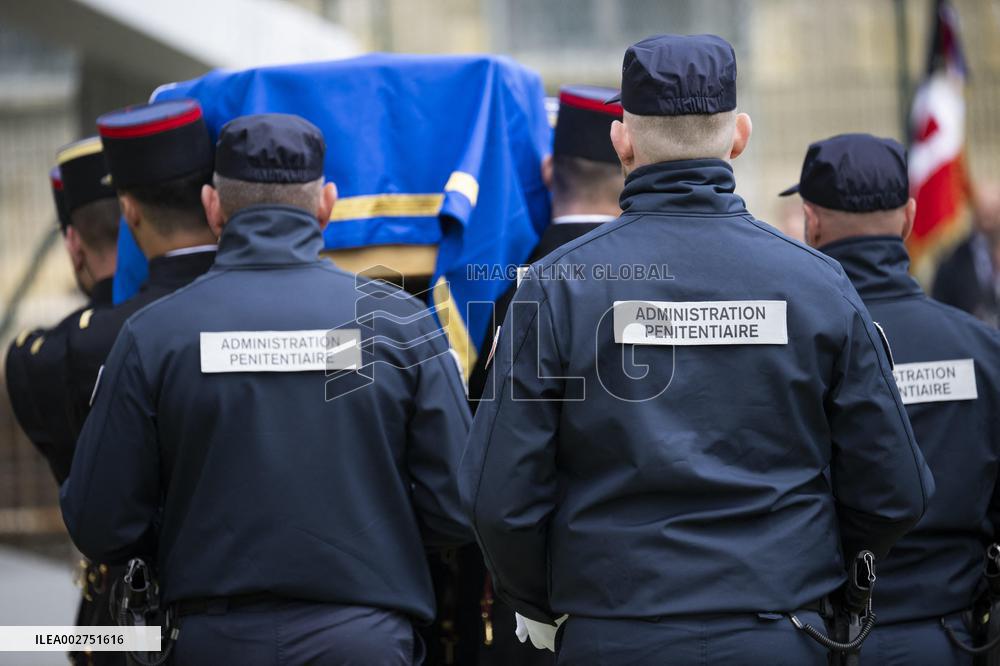 National Tribute To Prison Captain Fabrice Moello - Caen