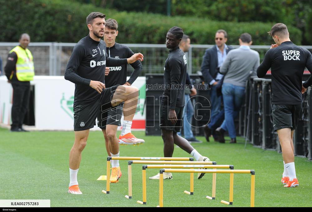 Treino do Sporting antes da Final da Ta√ßa