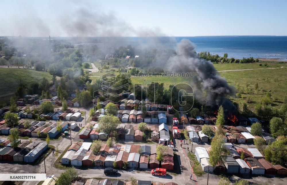 Garage fire