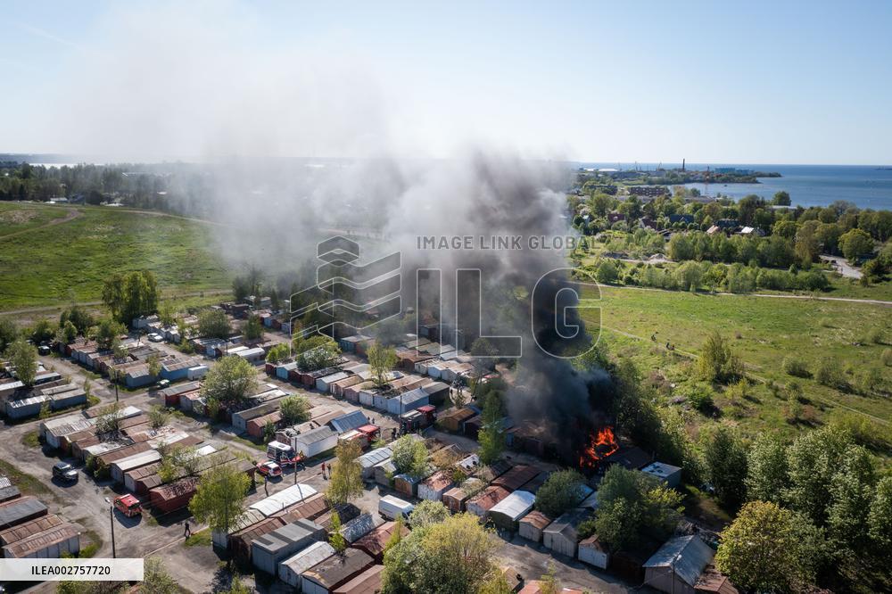 Garage fire