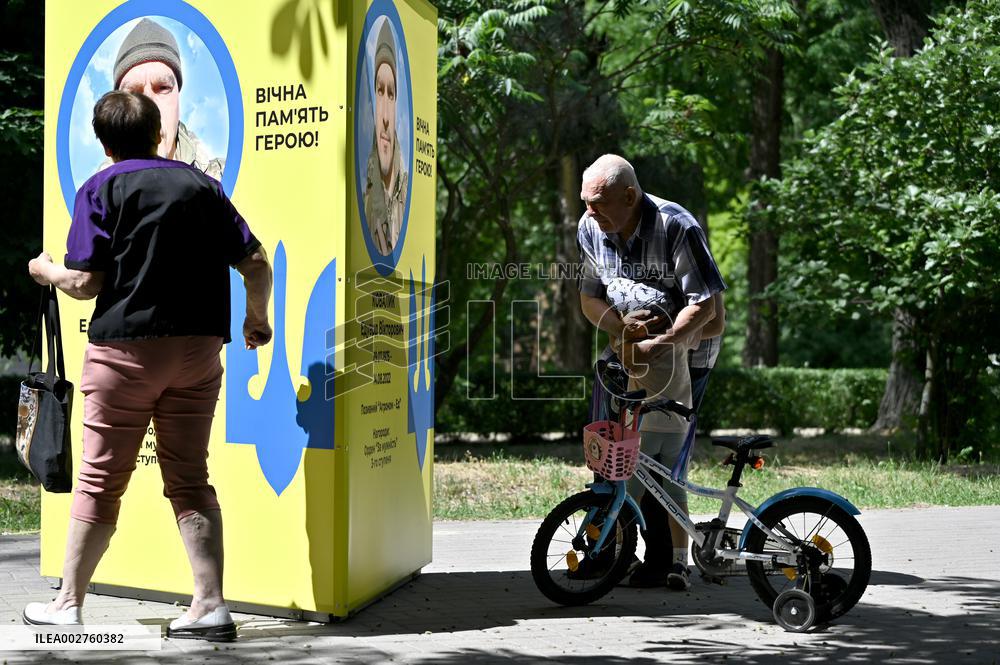 Updated Alley of Heroes in Zaporizhzhia
