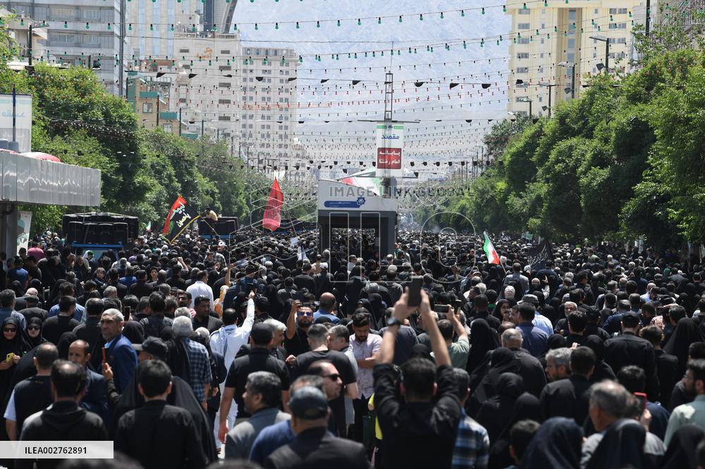 IRAN-MASHHAD-LATE PRESIDENT-RAISI-LAID TO REST
