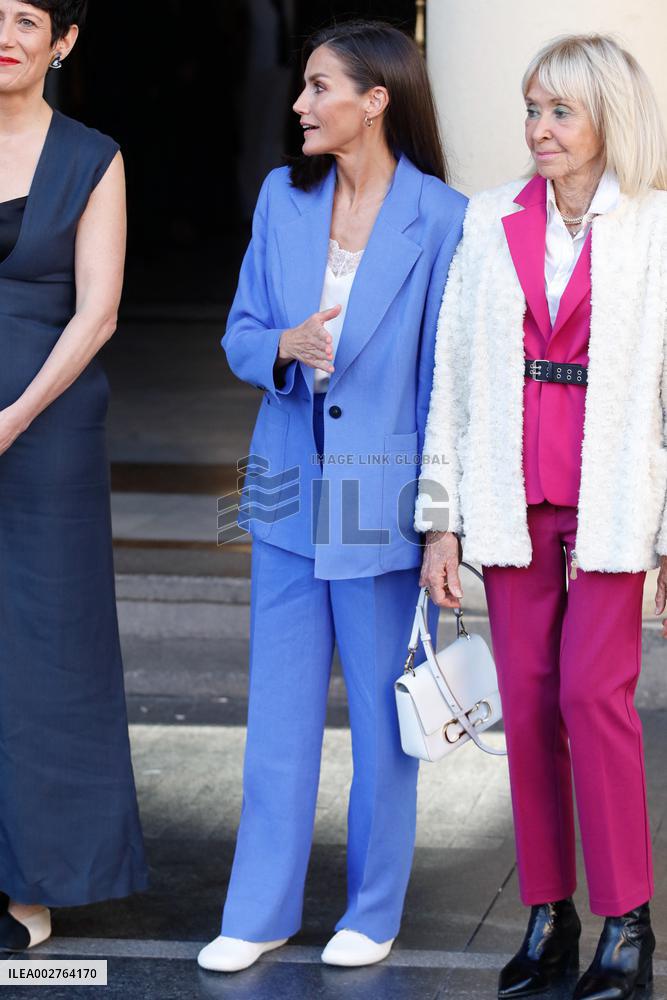 Queen Letizia Attends A Premiere - Madrid