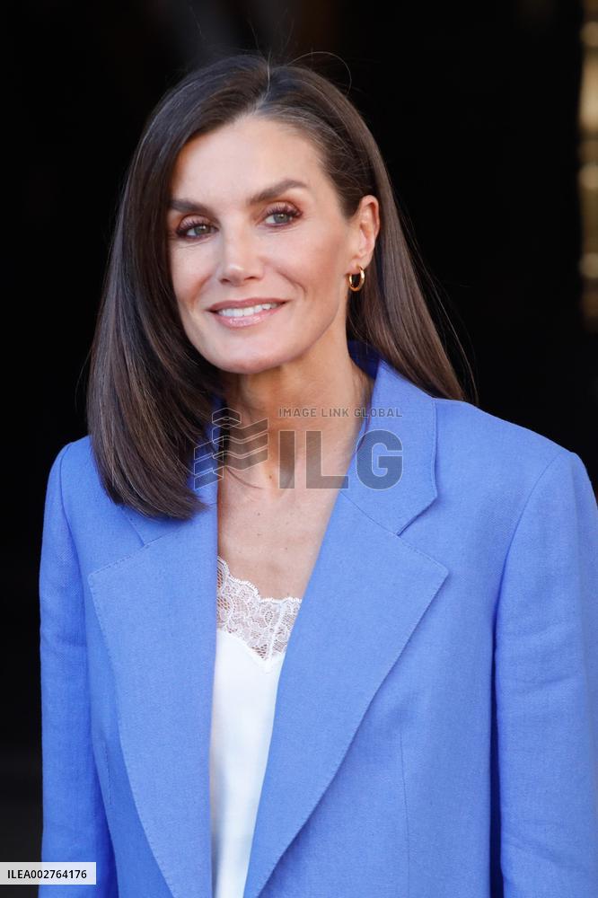 Queen Letizia Attends A Premiere - Madrid