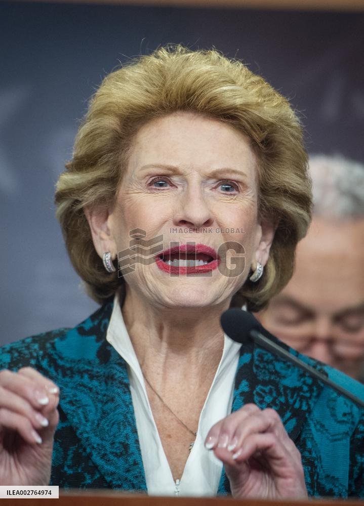 Chuck Schumer Holds A Press Conference - Washington