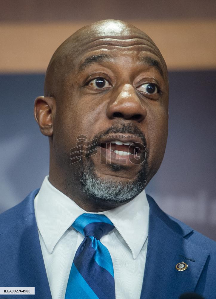 Chuck Schumer Holds A Press Conference - Washington