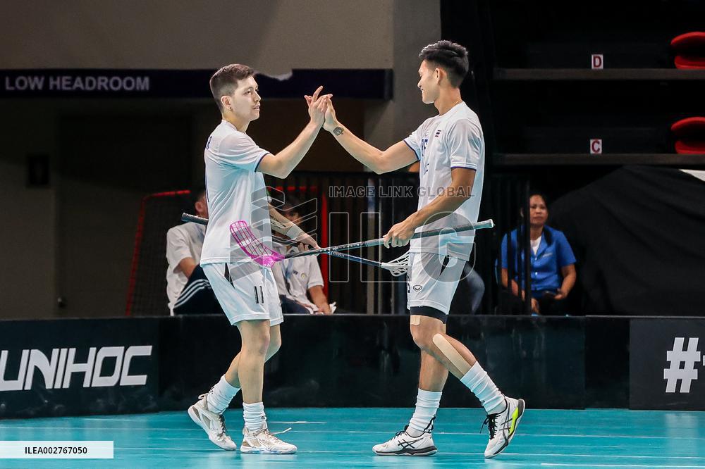 (SP)PHILIPPINES-PASIG CITY-FLOORBALL-WORLD CHAMPIONSHIP QUALIFIERS-SEMIFINALS-THAILAND VS SINGAPORE