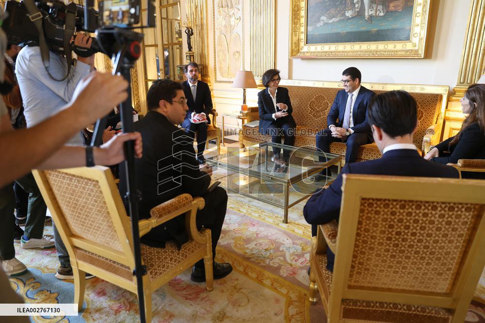 Rachida Dati Meets Her Moroccan Counterpart - Paris