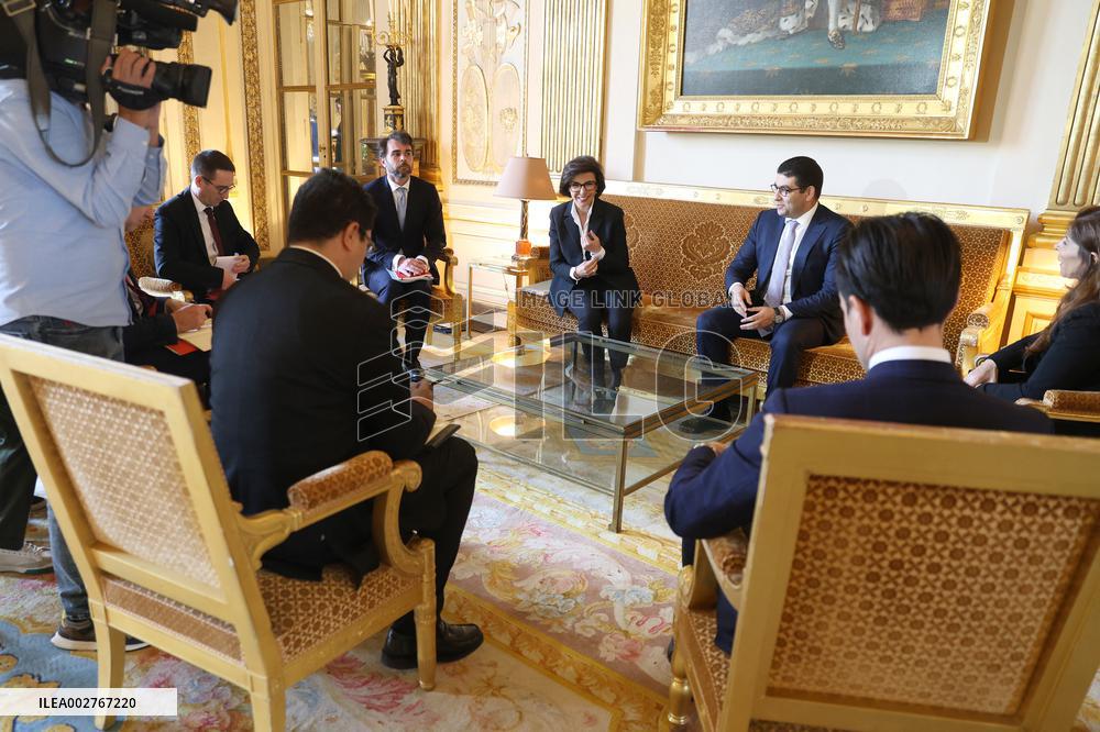 Rachida Dati Meets Her Moroccan Counterpart - Paris