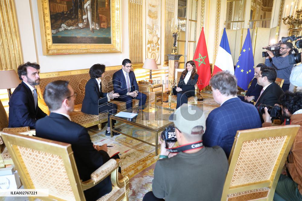 Rachida Dati Meets Her Moroccan Counterpart - Paris