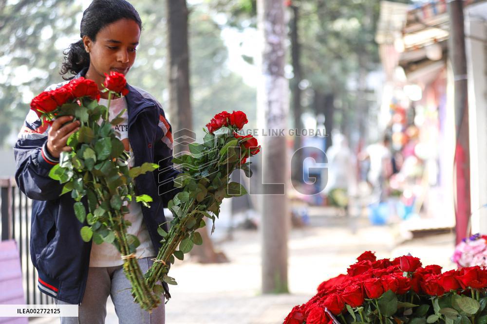 ETHIOPIA-ADDIS ABABA-FLORAL SHOPS