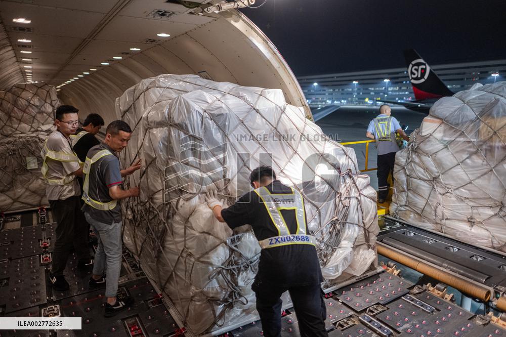 CHINA-HUBEI-EZHOU-HUAHU AIRPORT-ALL-CARGO HUB (CN)