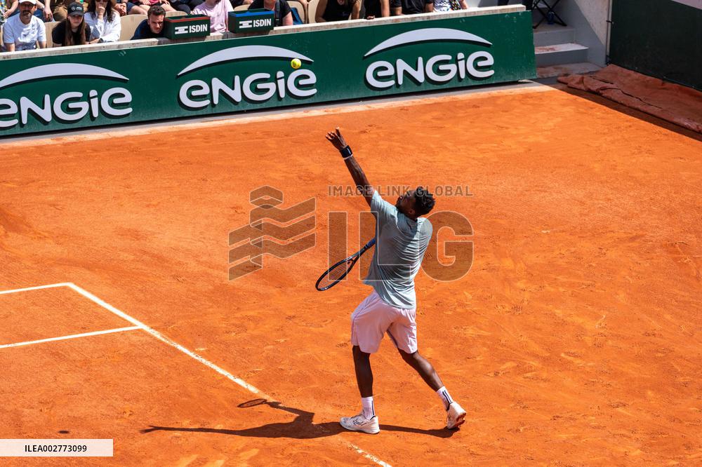 Roland Garros 2024 - Gael Montfils - Constant Lestienne Training Session - Paris