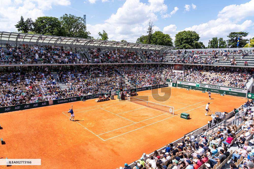 Roland Garros 2024 - Gael Montfils - Constant Lestienne Training Session - Paris