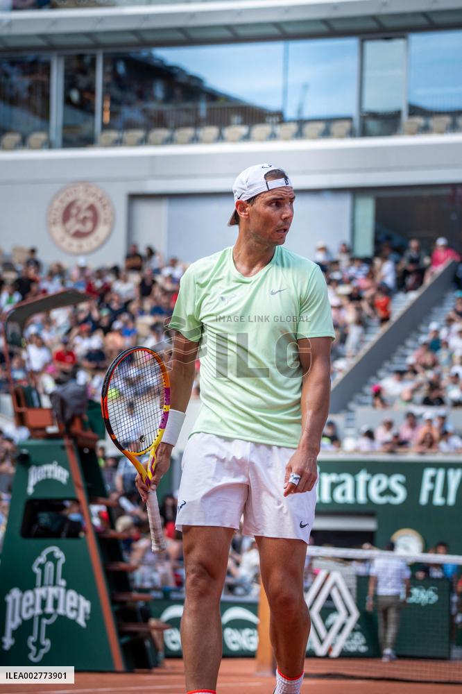 Roland Garros 2024 - Rafael Nadal At A Training Session - Paris
