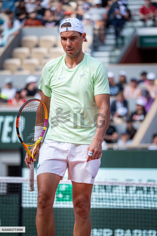 Roland Garros 2024 - Rafael Nadal At A Training Session - Paris