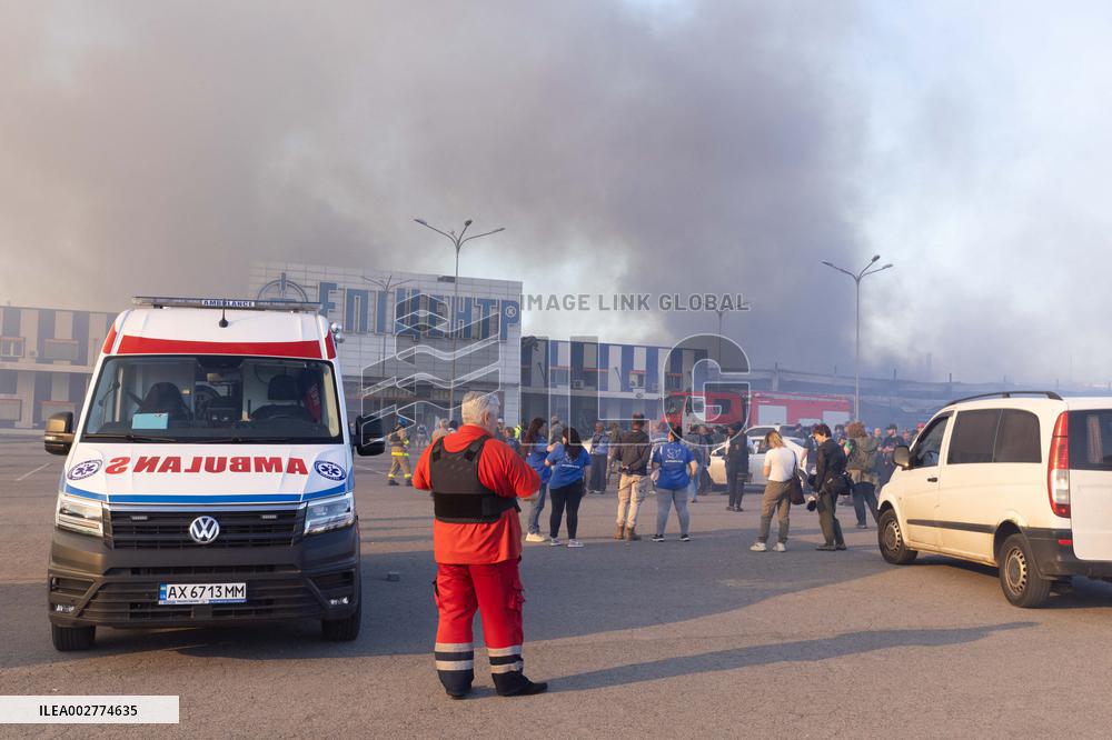 Russian Strike On Epicenter In Kharkiv