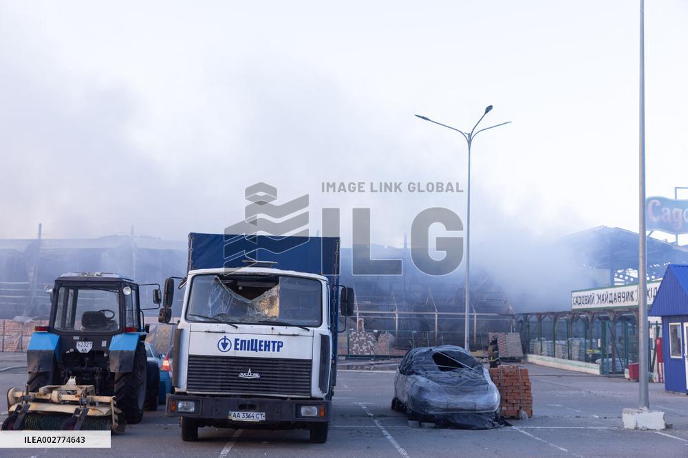 Russian Strike On Epicenter In Kharkiv