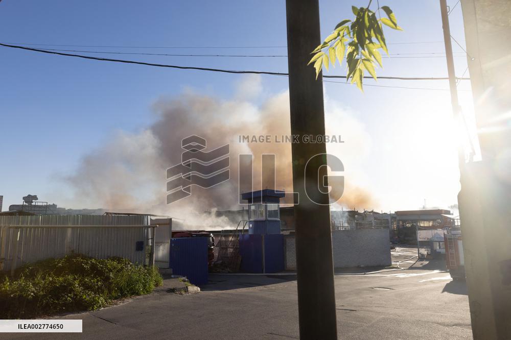 Russian Strike On Epicenter In Kharkiv