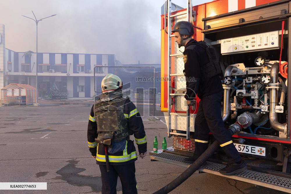 Russian Strike On Epicenter In Kharkiv