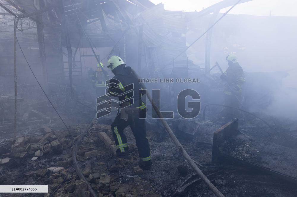 Russian Strike On Epicenter In Kharkiv