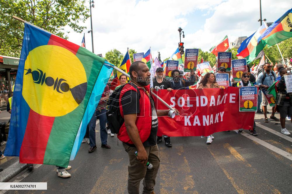 Demonstration in support of Kanaky