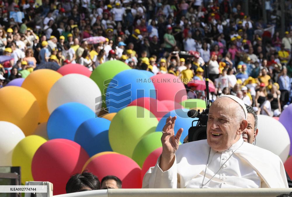 Pope Francis Leads First World Children's Day - Rome