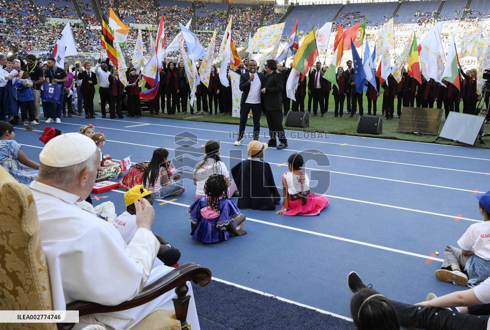 Pope Francis Leads First World Children's Day - Rome