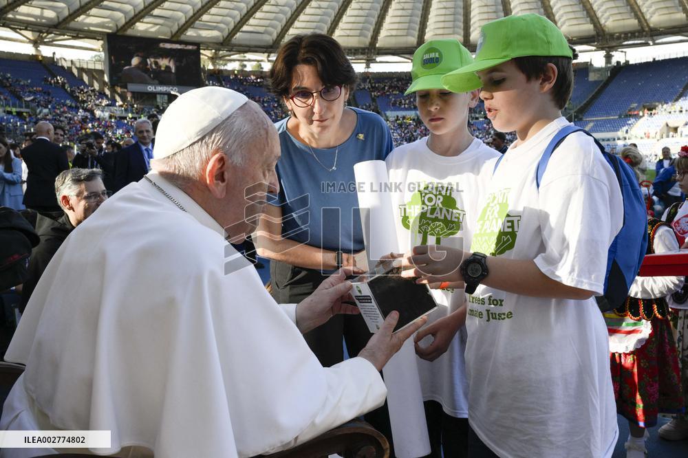 Pope Francis Leads First World Children's Day - Rome