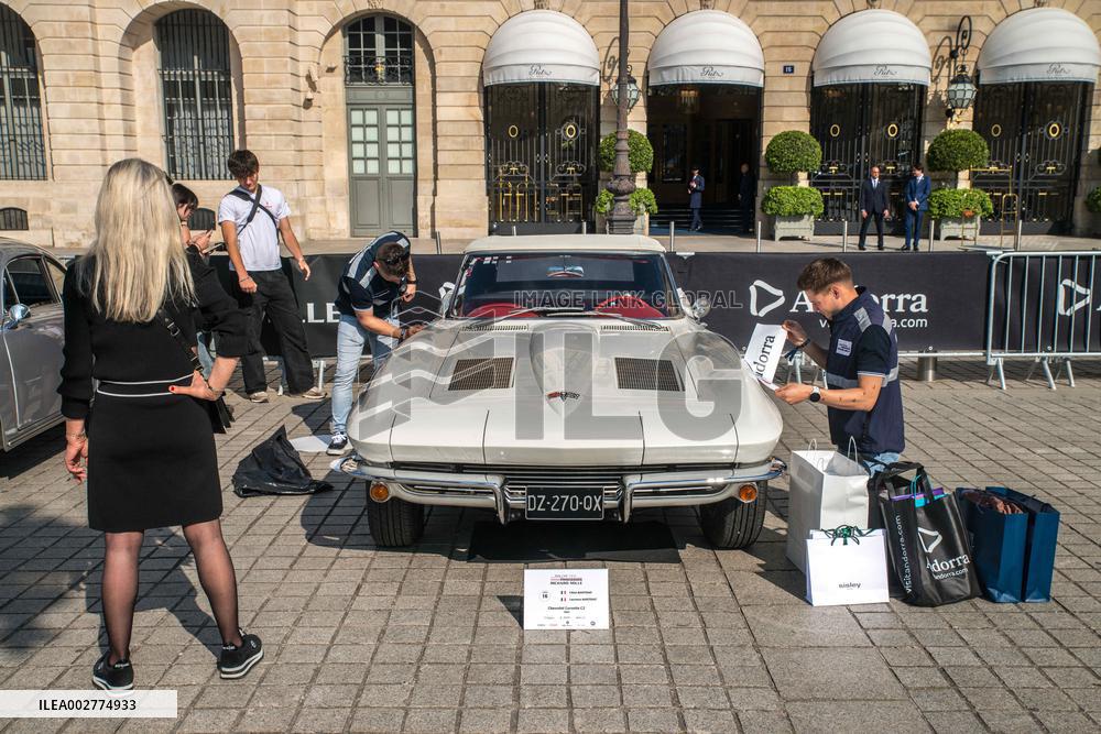 Final preparations before departure of Rallye des Princesses - Paris