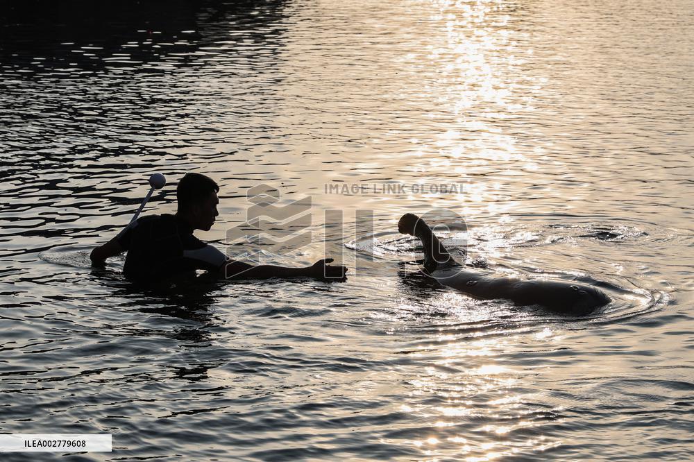 CHINA-HAINAN-SANYA-SHORT-FINNED PILOT WHALE-RELEASE (CN)