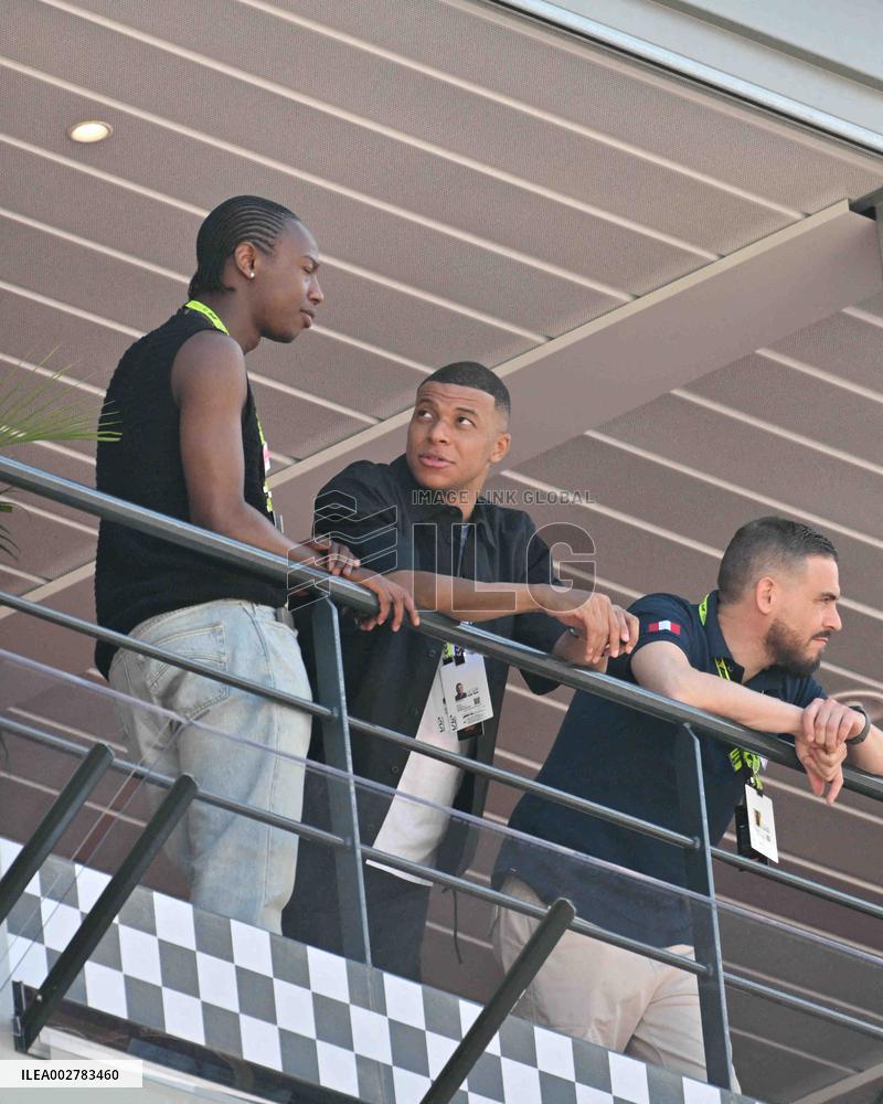 Kylian Mbappe Attends Monaco GP