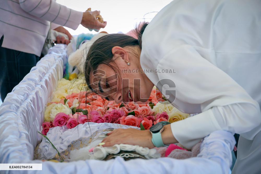 Funeral of 4yo girl fatally wounded in April 29 Russian missile attack in Odesa