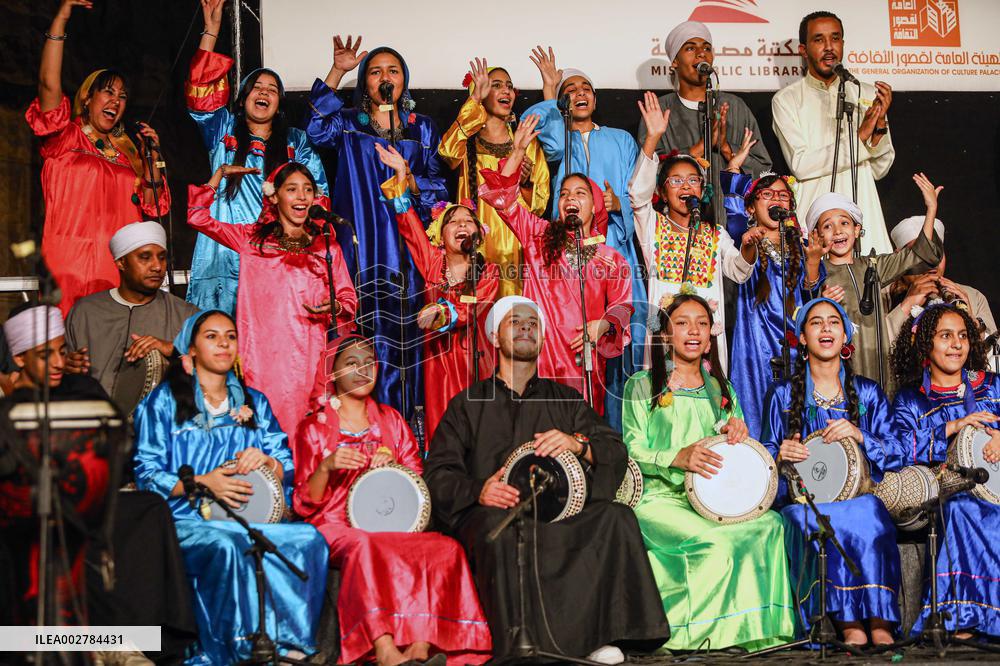 EGYPT-CAIRO-DRUMS AND TRADITIONAL ARTS-FESTIVAL-OPENING