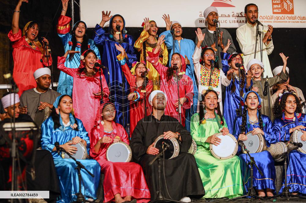EGYPT-CAIRO-DRUMS AND TRADITIONAL ARTS-FESTIVAL-OPENING