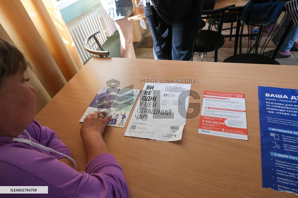Displaced people live in Kharkiv hostels