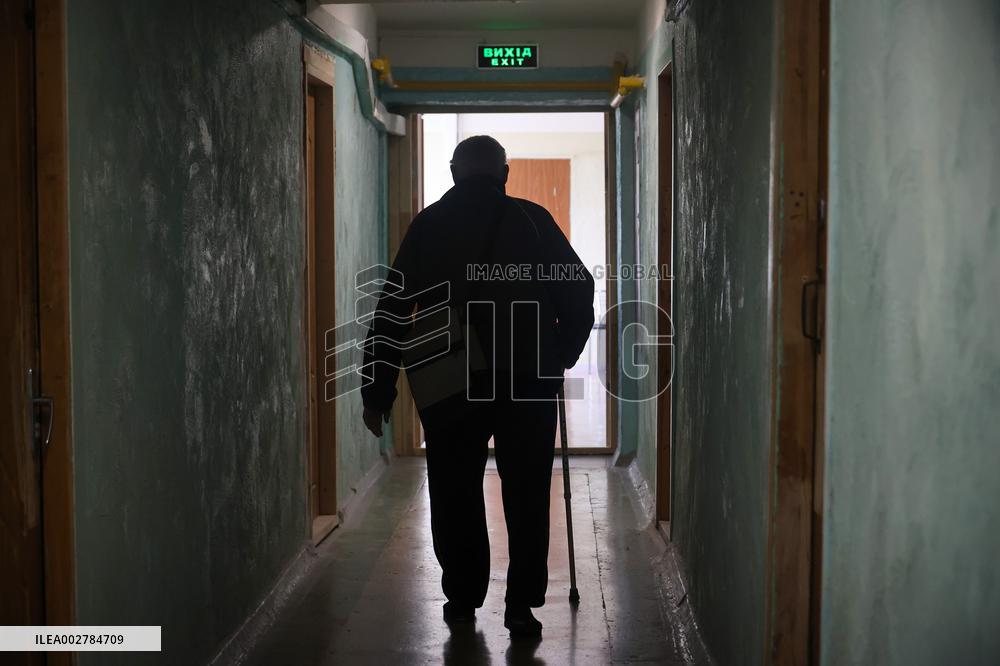 Displaced people live in Kharkiv hostels